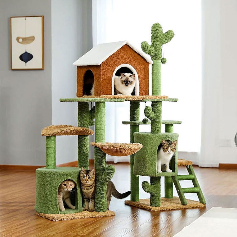 15 Cactus Cat Scratchers & Cat Trees for Southwestern Flair
